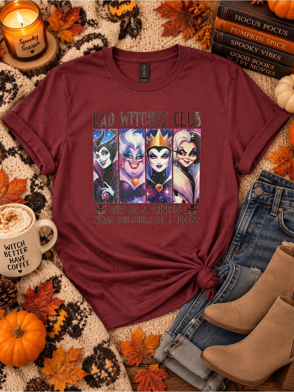 Adult 2XL NWOT Bad Witches Club Graphic Tee